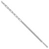 14k White Gold 3 3/4 carat Lab Grown Diamond VS/SI+ G+ Half Paperclip 7 inch with an 1 inch exension Bracelet - 1 14k White Gold 3 3/4 carat Lab Grown Diamond VS/SI+ G+ Half Paperclip 7 inch with an 1 inch exension Bracelet - 1
