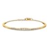 14k 3/4 carat Lab Grown Diamond VS/SI+ G+ Complete Graduated Bangle Bracelet - 1