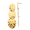 14k Polished Hammered Dangle Earrings - 0