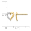14k Diamond Heart Earrings - 3 14k Diamond Heart Earrings - 3