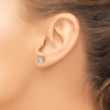 14k 2 carat Certified Lab Grown Diamond VS+ F+ Cushion Complete Four Prong Stud Earrings - 2 14k 2 carat Certified Lab Grown Diamond VS+ F+ Cushion Complete Four Prong Stud Earrings - 2