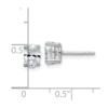 14k White Gold 1 carat Certified Lab Grown Diamond VS+ F+ Complete Oval Four Prong Stud Earrings - 3 14k White Gold 1 carat Certified Lab Grown Diamond VS+ F+ Complete Oval Four Prong Stud Earrings - 3