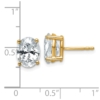 14k 3 carat Lab Grown Diamond VS/SI+ G+ Complete Oval Four Prong Stud Earrings - 4 14k 3 carat Lab Grown Diamond VS/SI+ G+ Complete Oval Four Prong Stud Earrings - 4