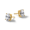 14k 3 carat Lab Grown Diamond VS/SI+ G+ Complete Oval Four Prong Stud Earrings - 6 14k 3 carat Lab Grown Diamond VS/SI+ G+ Complete Oval Four Prong Stud Earrings - 6