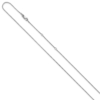 SS Rh-plat .95mm Round Snake 1in+1in Adjustable Chain - 1
