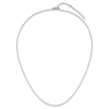 SS Rh-plat .95mm Round Snake 1in+1in Adjustable Chain - 3