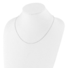 Sterling Silver RH-plated Adjustable .85mm Box Chain - 2