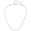 Sterling Silver RH-plated Adjustable 1.5mm Round Box Chain - 3