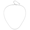 Sterling Silver RH-plt Adjustable 1.2mm D/C Square Snake Chain - 3