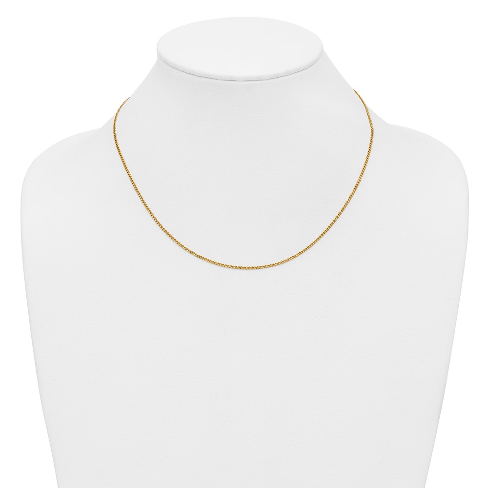 1/20 14K Gold Filled 1.50mm Curb with Lobster 18in Chain - 2