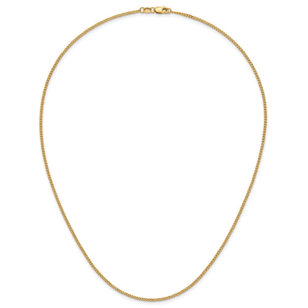 1/20 14K Gold Filled 1.50mm Curb with Lobster 18in Chain - 3