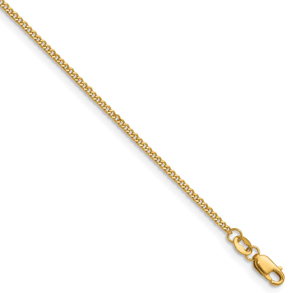 1/20 14K Gold Filled 1.50mm Curb with Lobster 18in Chain - 0