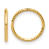 1/20 14K Gold Filled 1.0 x 12mm Sleeper Hoop Earrings - 0 1/20 14K Gold Filled 1.0 x 12mm Sleeper Hoop Earrings - 0