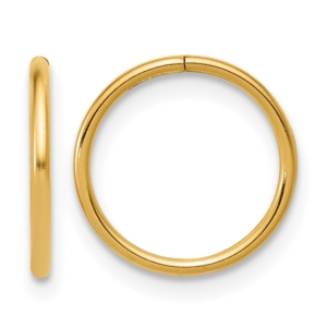 1/20 14K Gold Filled 1.0 x 12mm Sleeper Hoop Earrings - 0
