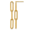 1/20 14K Gold Filled Paperclip Link Post Dangle Earrings - 0 1/20 14K Gold Filled Paperclip Link Post Dangle Earrings - 0