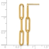 1/20 14K Gold Filled Paperclip Link Post Dangle Earrings - 2 1/20 14K Gold Filled Paperclip Link Post Dangle Earrings - 2