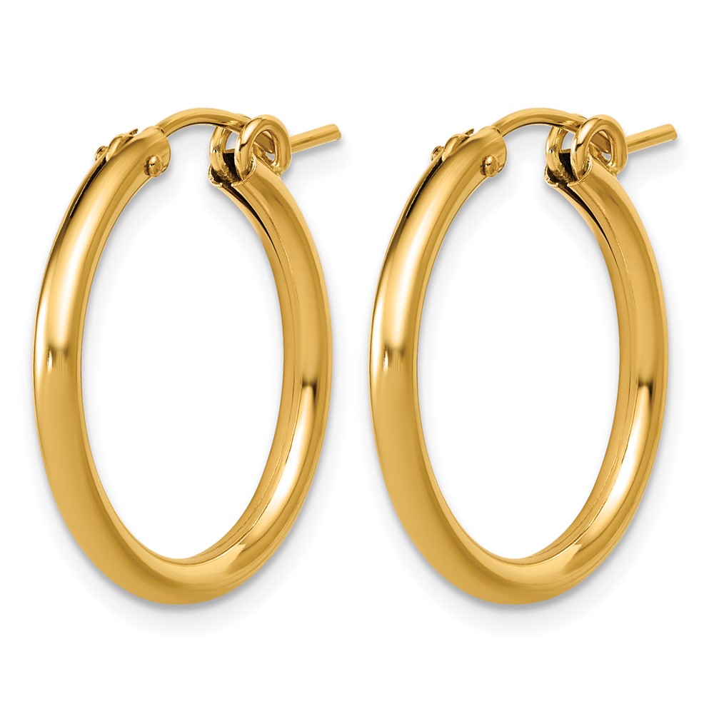 1/20 14K Gold Filled 2.30 x 22mm Eurowire Hoop Earrings - 1 1/20 14K Gold Filled 2.30 x 22mm Eurowire Hoop Earrings - 1