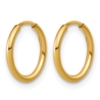 1/20 14K Gold Filled 1.25 x 12mm Endless Hoop Earrings - 1 1/20 14K Gold Filled 1.25 x 12mm Endless Hoop Earrings - 1