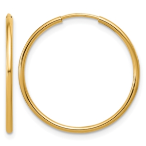 1/20 14K Gold Filled 1.25 x 24mm Endless Hoop Earrings - 0