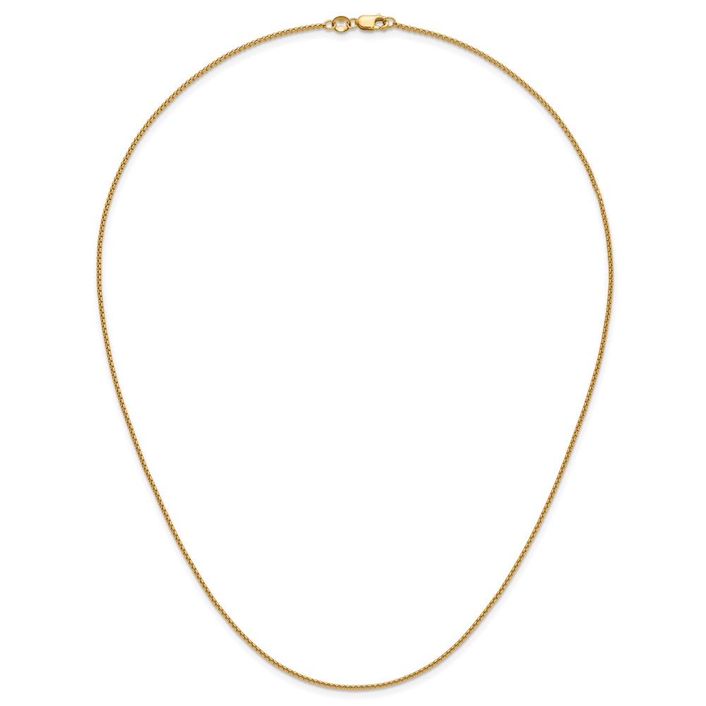 1/20 14K Gold Filled 1.20mm Rnd Venetian Box w/Lobster Clasp Chain - 3