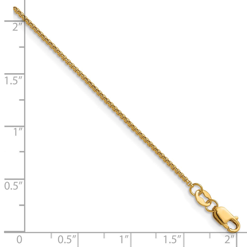 1/20 14K Gold Filled 1.20mm Rnd Venetian Box w/Lobster Clasp Chain - 4