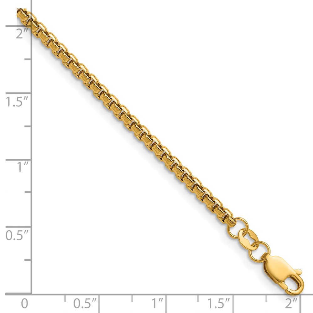 1/20 14K Gold Filled 2.60mm Rnd Venetian Box w/Lobster Clasp Chain - 2 1/20 14K Gold Filled 2.60mm Rnd Venetian Box w/Lobster Clasp Chain - 2