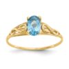 14k Madi K Synthetic Blue Zircon Ring - 0 14k Madi K Synthetic Blue Zircon Ring - 0