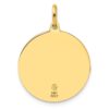 14k Polished and Satin Round St. Christopher Pendant - 2