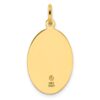 14k Polished and Satin Oval St. Christopher Pendant - 2