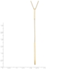 14K Polished Y-drop Bar w/ 1in ext. Necklace - 3