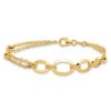14K Polished Fancy Double-stranded Link Bracelet - 2