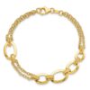 14K Polished Fancy Double-stranded Link Bracelet - 4