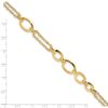 14K Polished Fancy Double-stranded Link Bracelet - 3