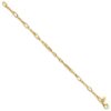 14K Polished Fancy Twisted Link Bracelet - 1