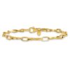 14K Polished Fancy Twisted Link Bracelet - 2
