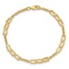 14K Polished Fancy Link Bracelet - 3