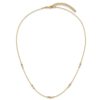 14K Two-tone Pol/Texture/Dia-cut Beads w/2in ext. Necklace - 2