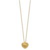 14K Polished / Dia-cut Puffed Heart w/2in ext. Necklace - 1 14K Polished / Dia-cut Puffed Heart w/2in ext. Necklace - 1