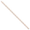 14K Rose Gold Polished and D/C Bracelet - 1