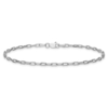 14k White Gold 2.1mm Solid Beveled Paperclip Chain - 3