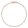 True Origin 14K Rose Gold 1/5 carat Lab Grown Diamond VS+ F+ Complete 9 Station 9 in Bracelet - 3