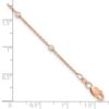 True Origin 14K Rose Gold 1/5 carat Lab Grown Diamond VS+ F+ Complete 9 Station 9 in Bracelet - 7