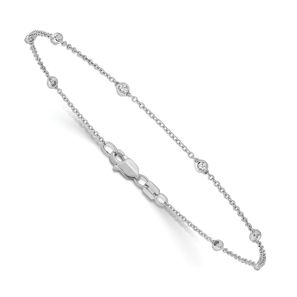 True Origin 14K White Gold 1/5 carat Lab Grown Diamond VS+ F+ Complete 9 Station 9 in Bracelet - 2 True Origin 14K White Gold 1/5 carat Lab Grown Diamond VS+ F+ Complete 9 Station 9 in Bracelet - 2