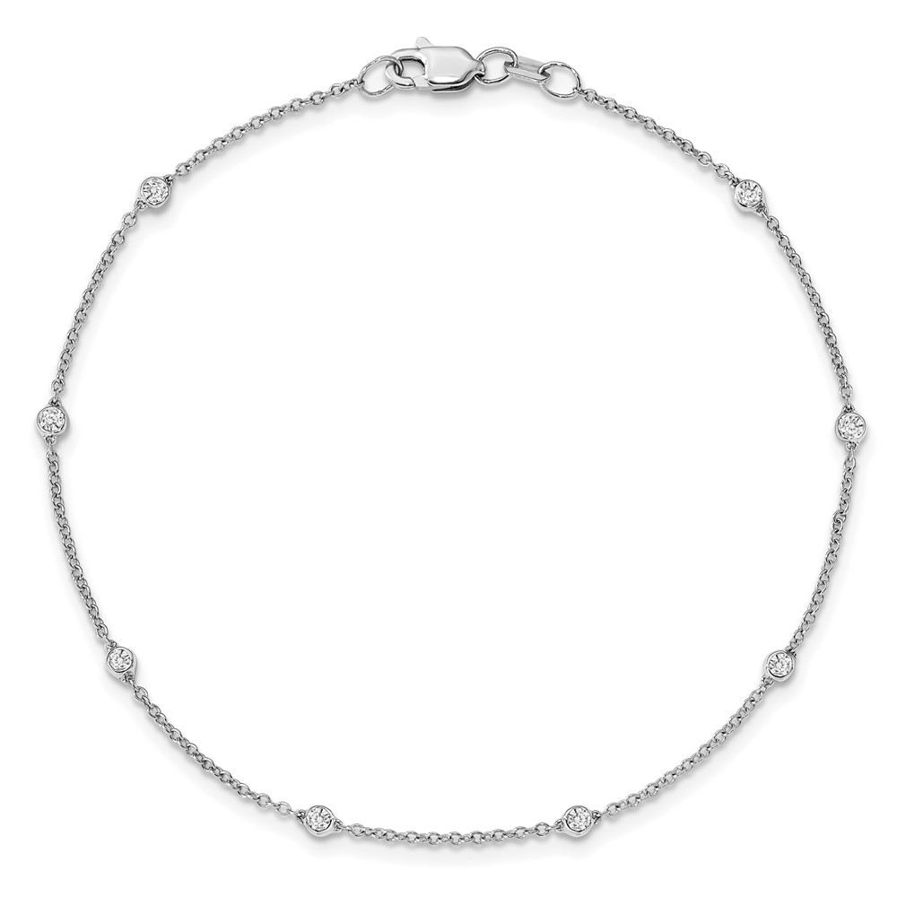 True Origin 14K White Gold 1/5 carat Lab Grown Diamond VS+ F+ Complete 9 Station 9 in Bracelet - 3 True Origin 14K White Gold 1/5 carat Lab Grown Diamond VS+ F+ Complete 9 Station 9 in Bracelet - 3