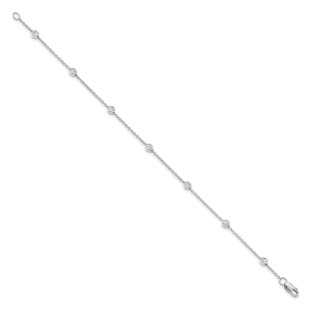 True Origin 14K White Gold 1/2 carat Lab Grown Diamond VS+ F+ Complete 8 Station 9 in Bracelet - 1 True Origin 14K White Gold 1/2 carat Lab Grown Diamond VS+ F+ Complete 8 Station 9 in Bracelet - 1