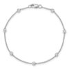 True Origin 14K White Gold 1/2 carat Lab Grown Diamond VS+ F+ Complete 8 Station 9 in Bracelet - 2 True Origin 14K White Gold 1/2 carat Lab Grown Diamond VS+ F+ Complete 8 Station 9 in Bracelet - 2