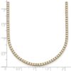 14k 4 1/2 carat Lab Grown Diamond VS/SI+ G+ Complete Round 18 inch Straight Tennis Necklace - 4 14k 4 1/2 carat Lab Grown Diamond VS/SI+ G+ Complete Round 18 inch Straight Tennis Necklace - 4