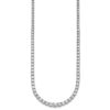 14k White Gold 18 7/8 carat Lab Grown Diamond VS+ F+ Complete Round 18 inch Graduated Tennis Necklace - 1