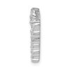 14k White Gold 1/5 carat Lab Grown Diamond VS/SI+ G+ Complete Heart Chain Slide Pendant - 1 14k White Gold 1/5 carat Lab Grown Diamond VS/SI+ G+ Complete Heart Chain Slide Pendant - 1