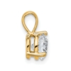 14k 1 carat Lab Grown Diamond VS/SI+ G+ Three Prong Complete Solitaire Pendant - 1